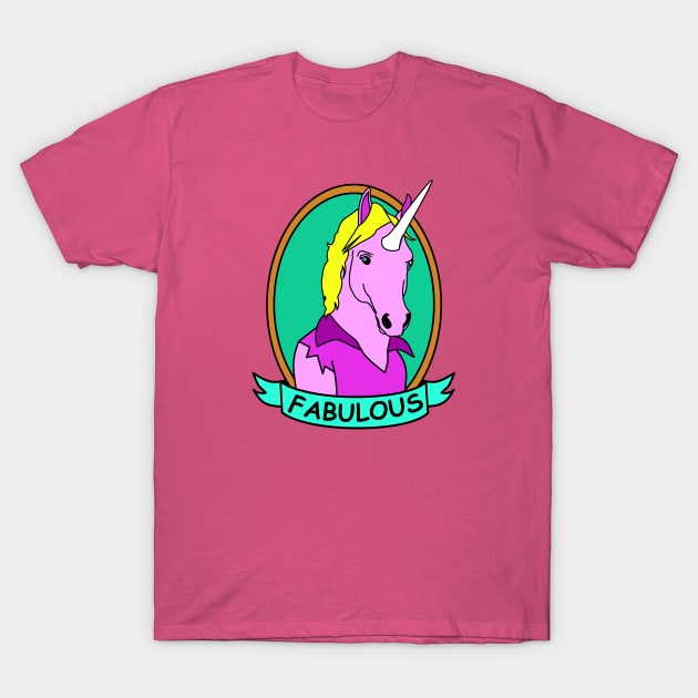 Fabulous Unicorn T-Shirt by flimflamsam